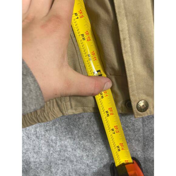 VINTAGE 90s Wrangler Jacket Men XL Brown Bomber Utility Boxy Streetwear Workwear - Picture 6 of 6